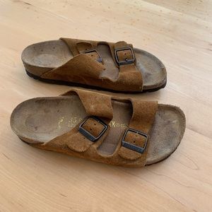 Birkenstock Suede two Strap size 35
